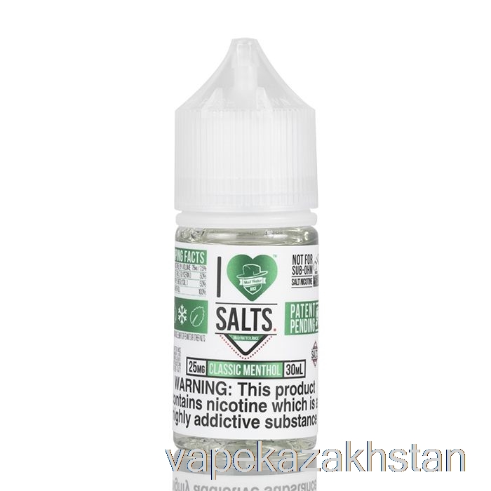 Vape Disposable Classic Menthol - I Love Salts - 30mL 25mg